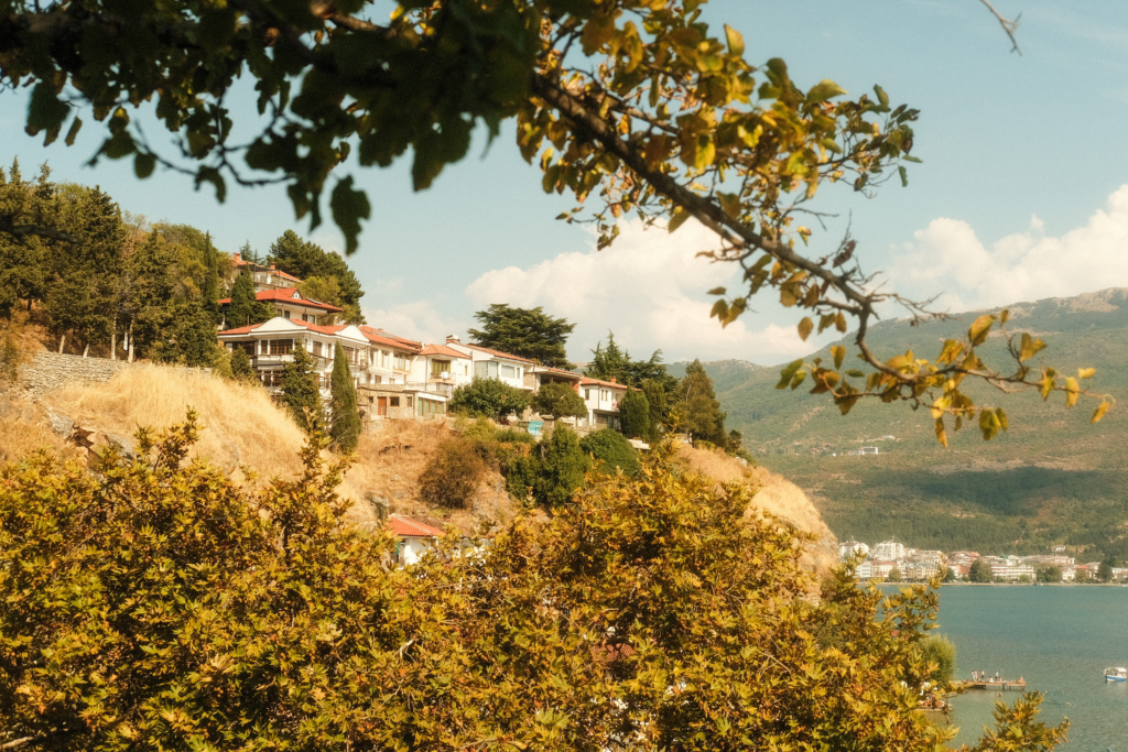 Panorama of Ohrid from the Church of St. John at Kaneo.
